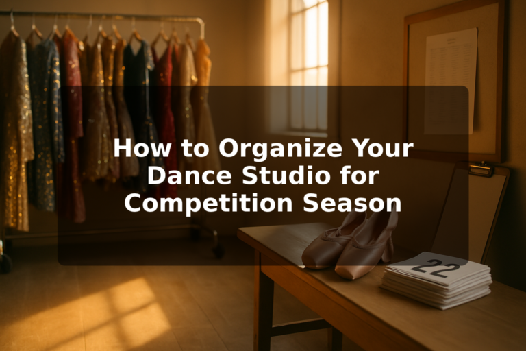How to Organize Your Dance Studio for Competition Season: A Complete Guide